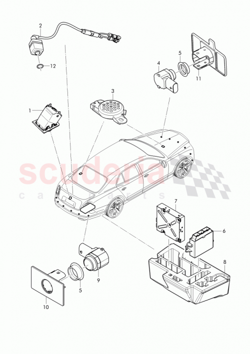 Part Diagram for Bentley 3Y5 919 200