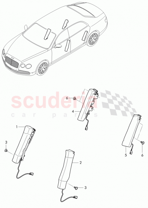 Part Diagram for Bentley 4H0 880 442 C