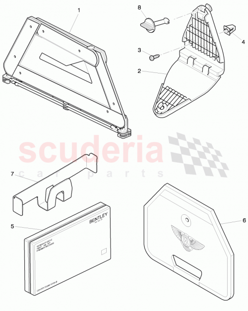 Part Diagram for Bentley 3W5860957