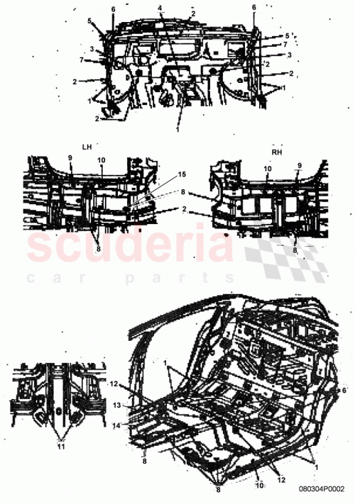 Part Diagram for Bentley WHT007060