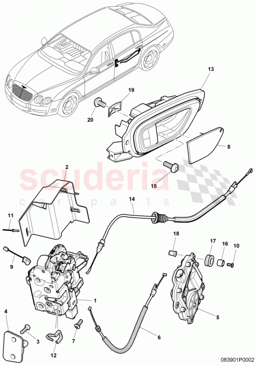 Part Diagram for Bentley 3W5839191