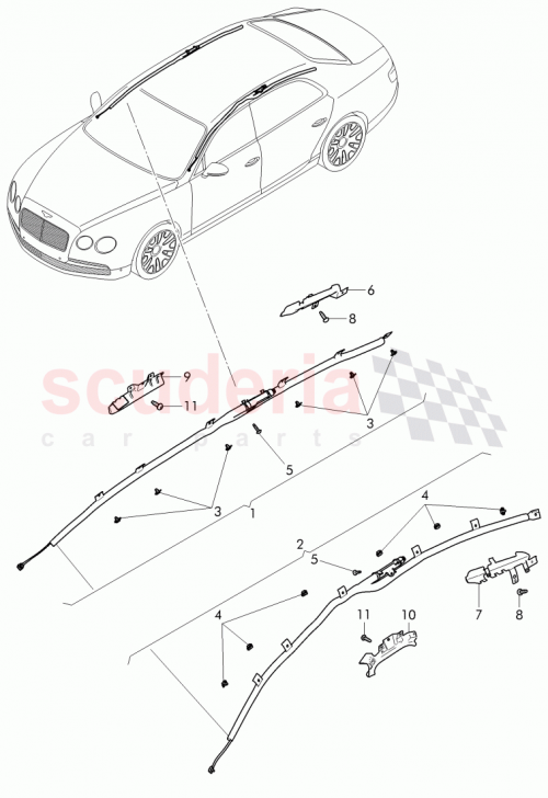 Part Diagram for Bentley WHT 004 633