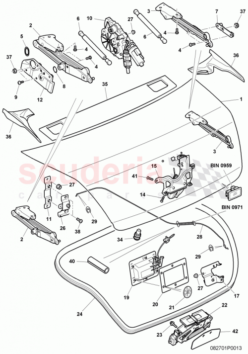 Part Diagram for Bentley 3W7827431