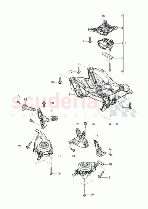 Part Diagram for Bentley 4M0 399 201 G