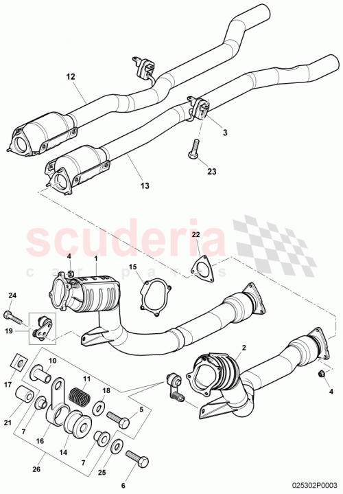 Part Diagram for Bentley 3W0 253 201 A