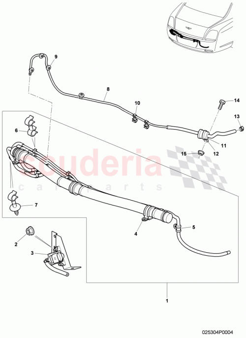 Part Diagram for Bentley 3W0253760G