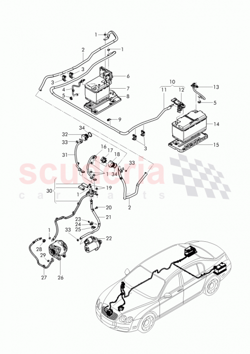 Part Diagram for Bentley 3W3915423