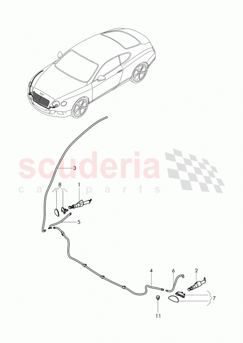 Part Diagram for Bentley 3W8 807 928 B