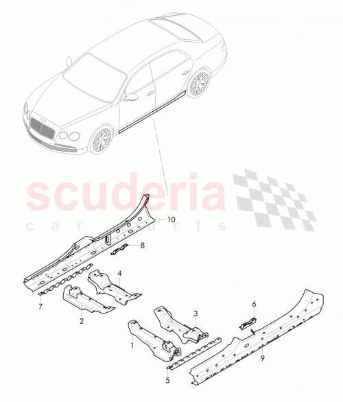 Part Diagram for Bentley 3D0802307