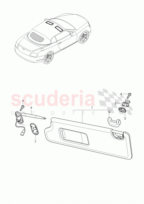 Part Diagram for Bentley 3W7857584D