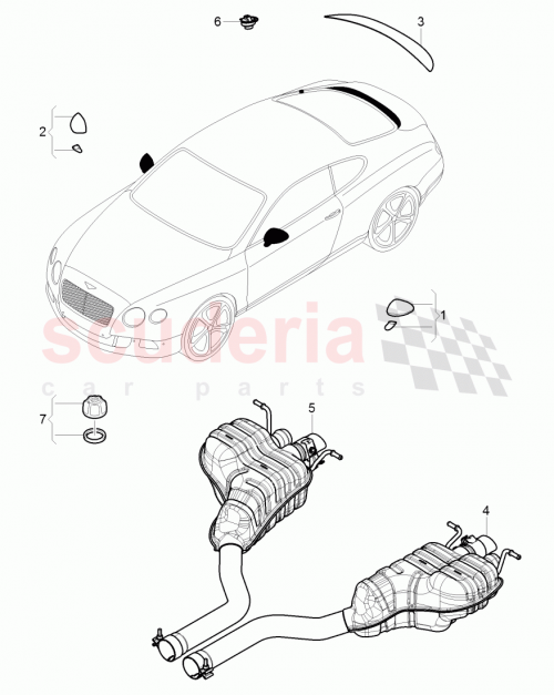 Part Diagram for Bentley 3W3 857 409 D