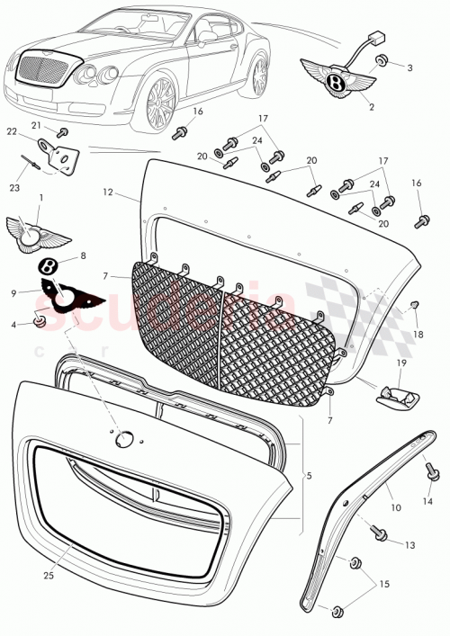 Part Diagram for Bentley N10205803