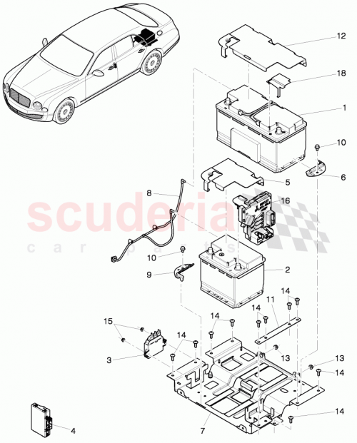 Part Diagram for Bentley 3T0803123