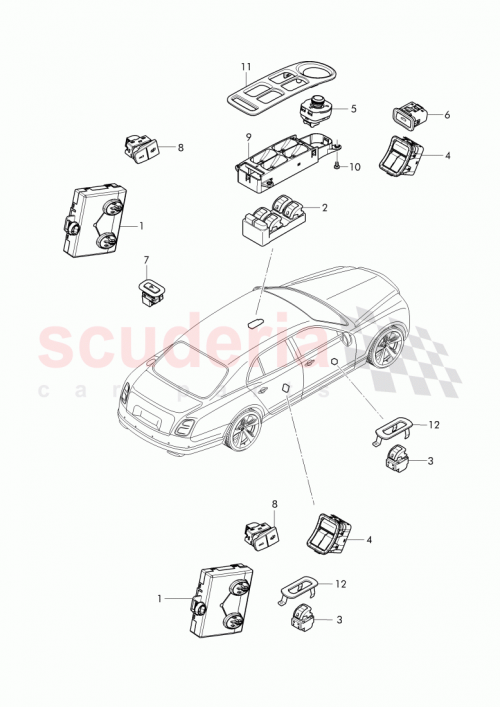Part Diagram for Bentley 3Y5 858 523 C