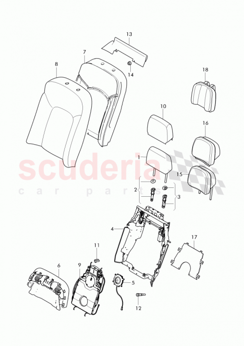 Part Diagram for Bentley 3Y5 886 808 J