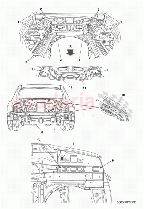 Part Diagram for Bentley 3D0827713A