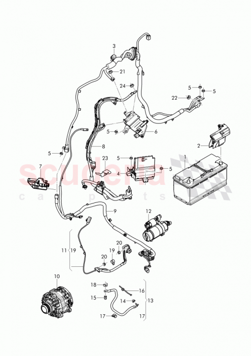 Part Diagram for Bentley 36A 971 846 B