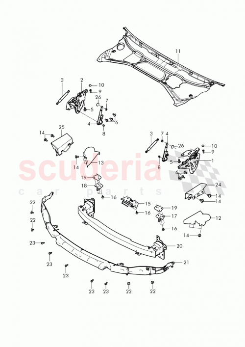 Part Diagram for Bentley 3W0 823 823 C