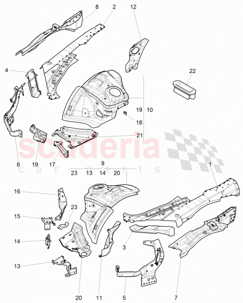 Part Diagram for Bentley 3W0 805 072 R