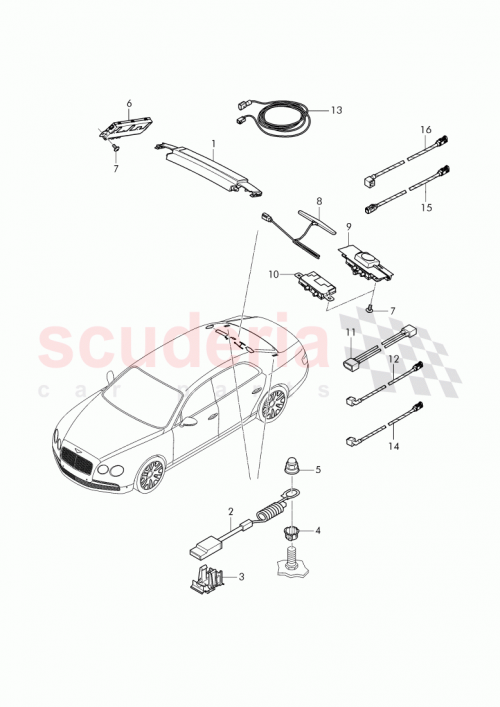 Part Diagram for Bentley 4W2 974 219 A