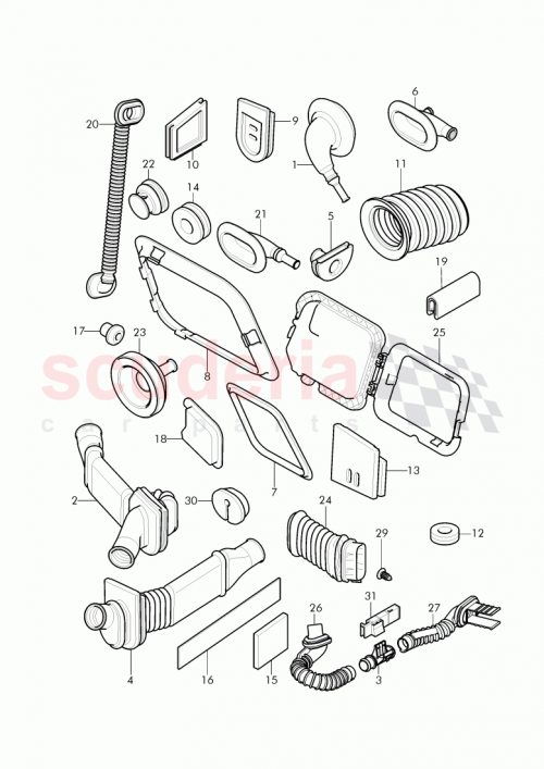 Part Diagram for Bentley 3W3 971 849