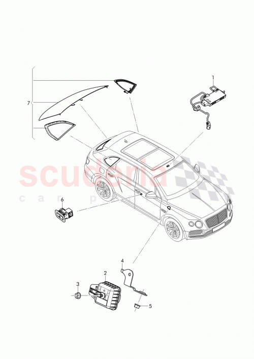 Part Diagram for Bentley 3Y0 962 109 B