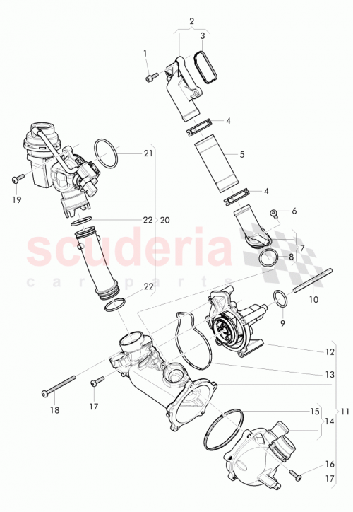 Part Diagram for Bentley 079 198 013