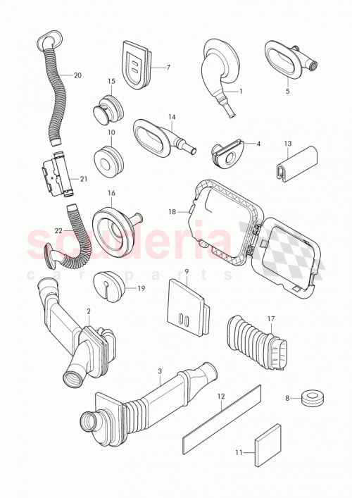 Part Diagram for Bentley 4W0 827 167