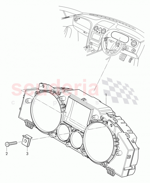 Part Diagram for Bentley 3W0 920 851 M