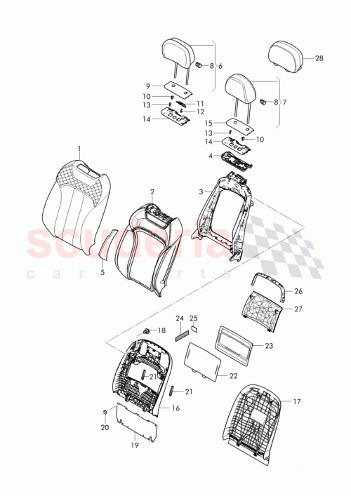 Part Diagram for Bentley 36A 881 661 A