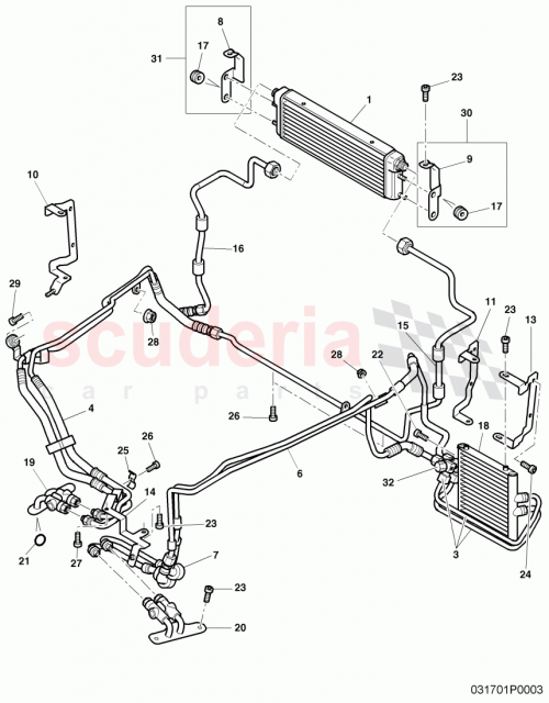 Part Diagram for Bentley 3W0317801A