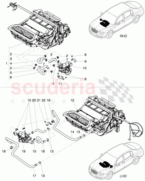 Part Diagram for Bentley 7L0422379