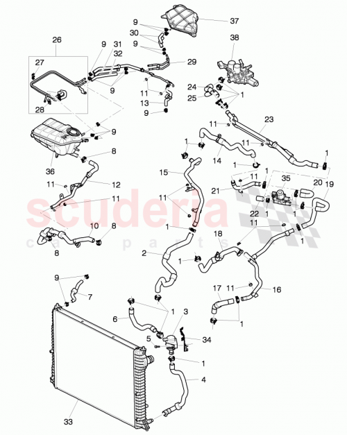 Part Diagram for Bentley 3W0122157F