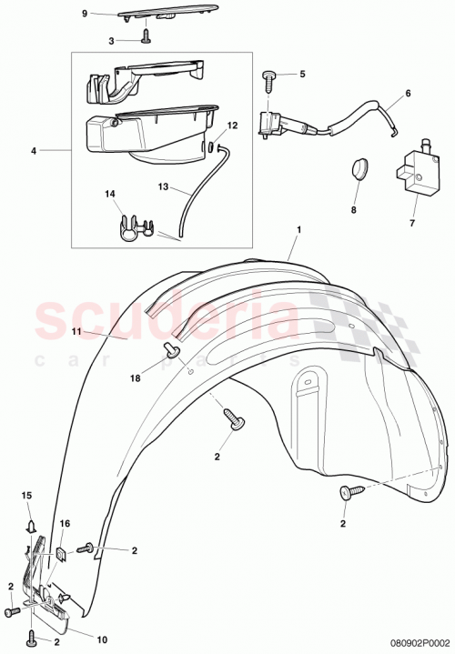 Part Diagram for Bentley 1C0810773