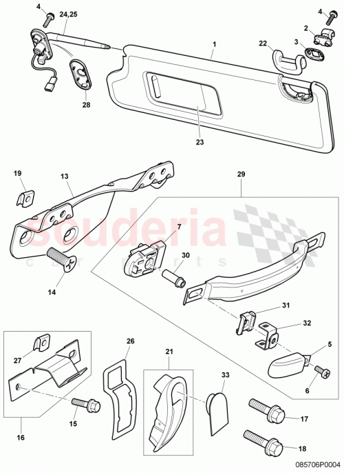Part Diagram for Bentley 3W0857633F