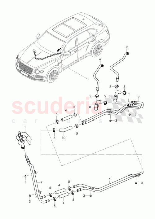 Part Diagram for Bentley 4M0 121 085 R