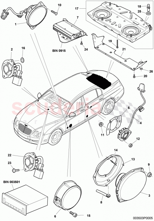 Part Diagram for Bentley 3W8 035 825 A