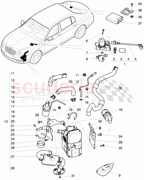 Part Diagram for Bentley N90533003