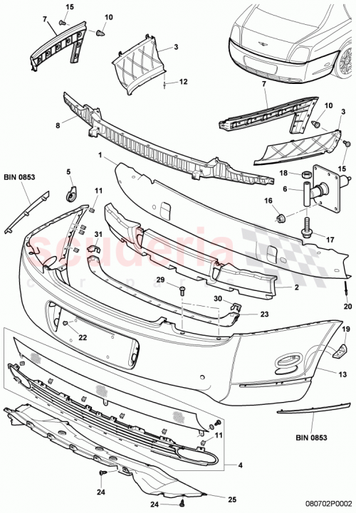 Part Diagram for Bentley 3W5807417AK