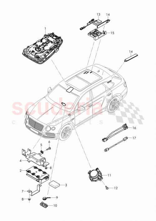 Part Diagram for Bentley 9P1 915 611