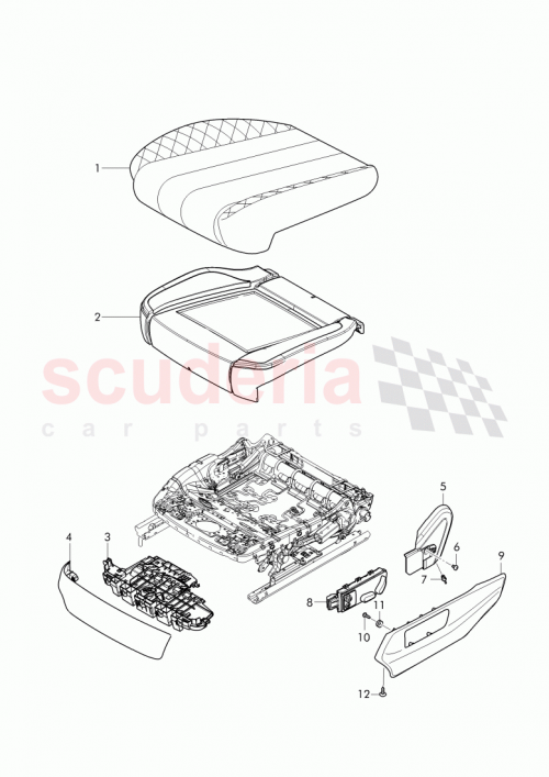 Part Diagram for Bentley 36A 881 318 A