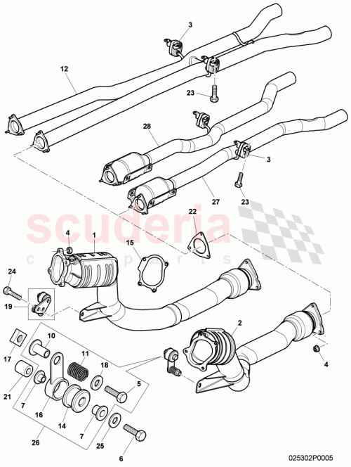 Part Diagram for Bentley 3W8 254 450 D