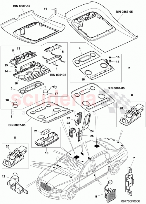 Part Diagram for Bentley 4B0947415A