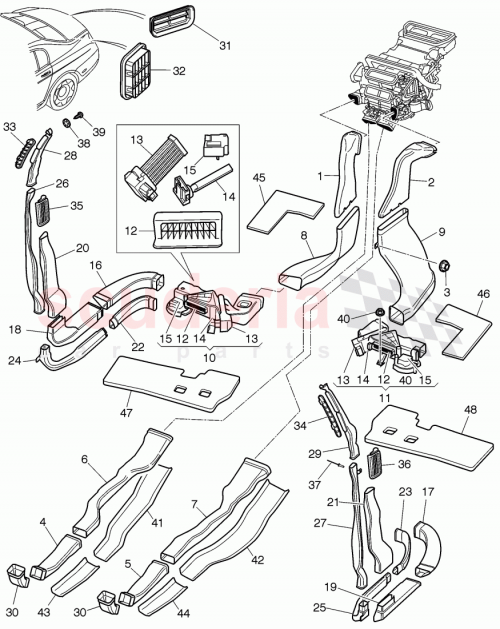 Part Diagram for Bentley 3W0819655A