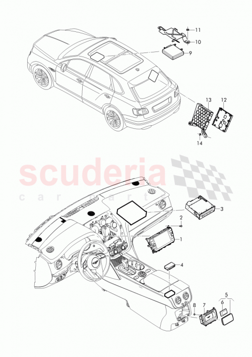 Part Diagram for Bentley 8V0 919 129 D