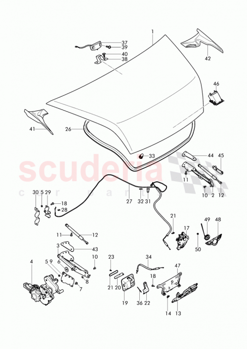Part Diagram for Bentley 3W7 827 485 A