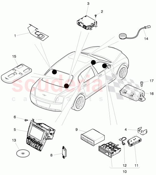 Part Diagram for Bentley 3W0 919 859 CQ