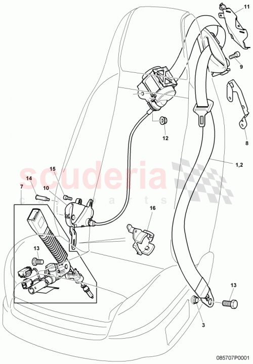 Part Diagram for Bentley 3W0 857 755 C