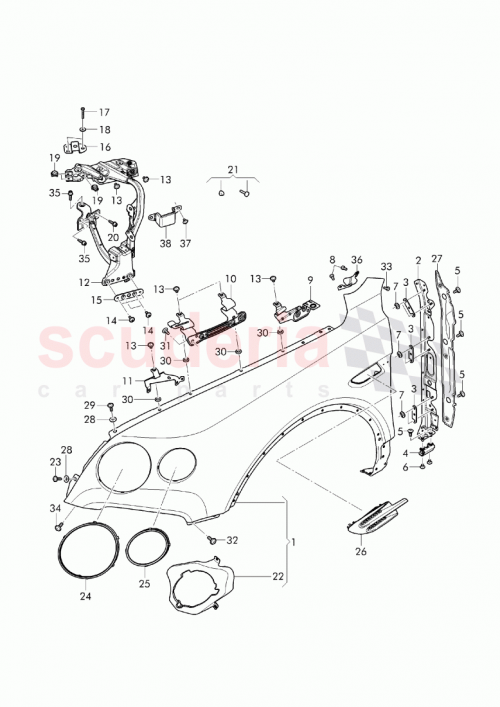 Part Diagram for Bentley N91009701