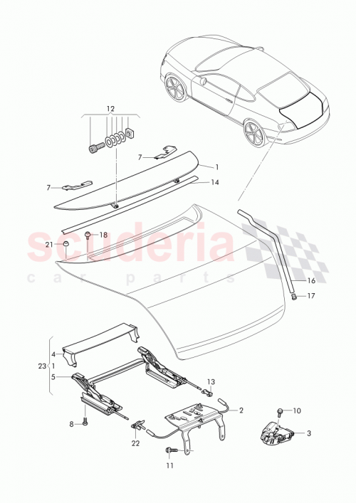 Part Diagram for Bentley 3W8827129